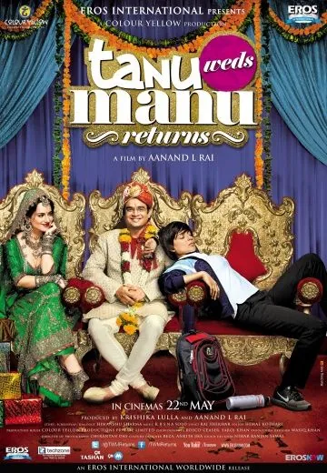 Скачать Свадьба Тану и Ману. Возвращение / Tanu Weds Manu Returns (2015) фильм через торрент на русском