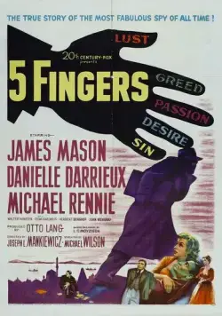 Скачать Пять пальцев / 5 Fingers (1952) фильм через торрент на русском