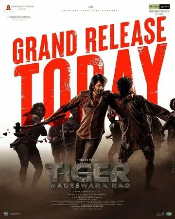 Тигр Нагешвара Рао / Tiger Nageswara Rao (2023) фильм скачать через торрент в хорошем качестве