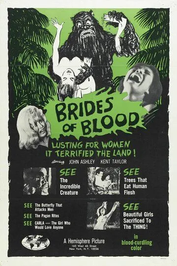 Невесты с Кровавого острова / Brides of Blood (1968) фильм скачать через торрент в хорошем качестве