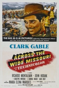 По широкой Миссури / Across the Wide Missouri (1951) фильм скачать через торрент в хорошем качестве
