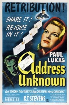 Адрес неизвестен / Address Unknown (1944) фильм скачать через торрент в хорошем качестве